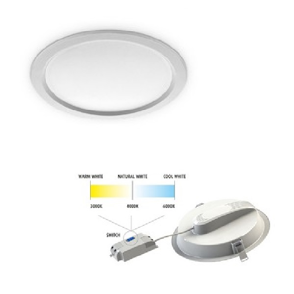 Pannello LED Incasso 12w CCT Diam 140 1200 Lumen
